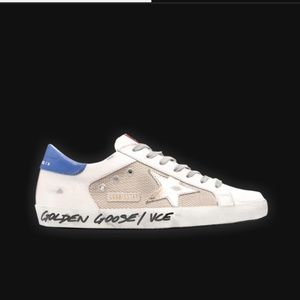 Golden Goose Superstar Double Quarter Milk Gold Blue